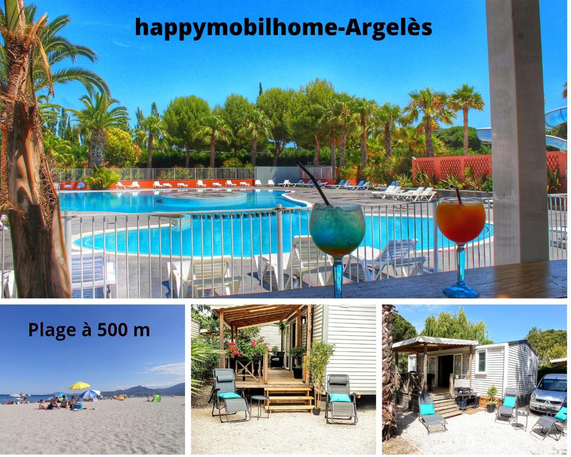 Happymobilhome Argeles-Sur-Mer -Plage A 500M- Camping 4 Etoiles Del Mar ภายนอก รูปภาพ